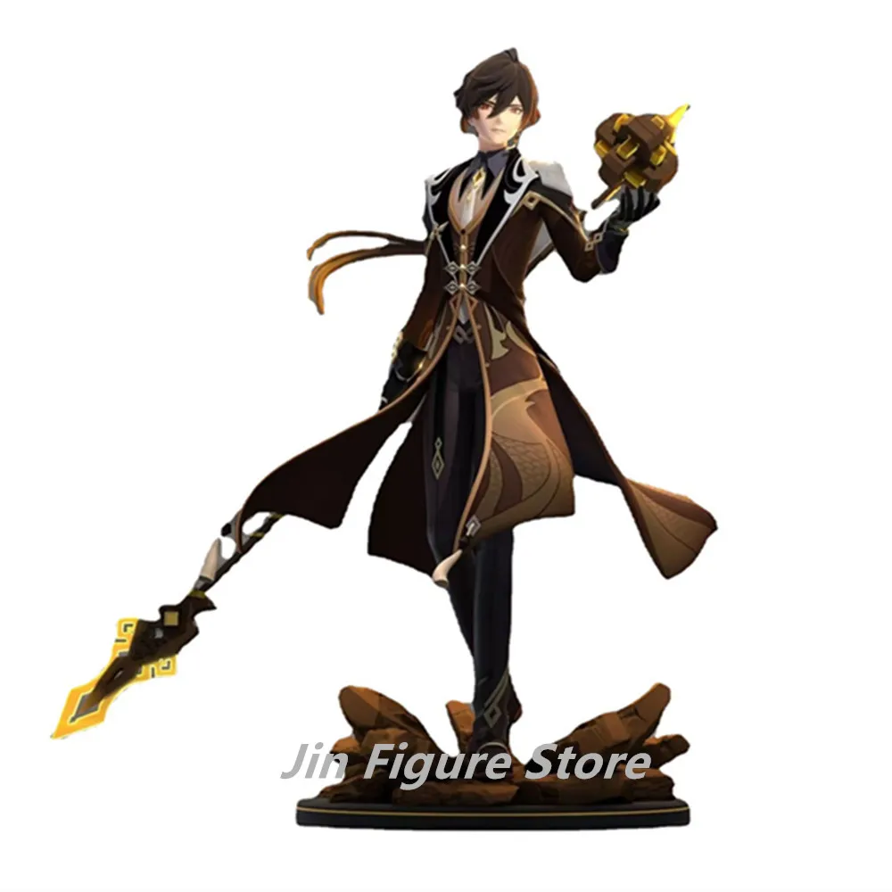 

Коллекционная фигурка Genshin Impact Zhongli 26 см, держащий нож-игровой тематический настольный орнамент, статуя GK для мальчиков, игрушка в подарок