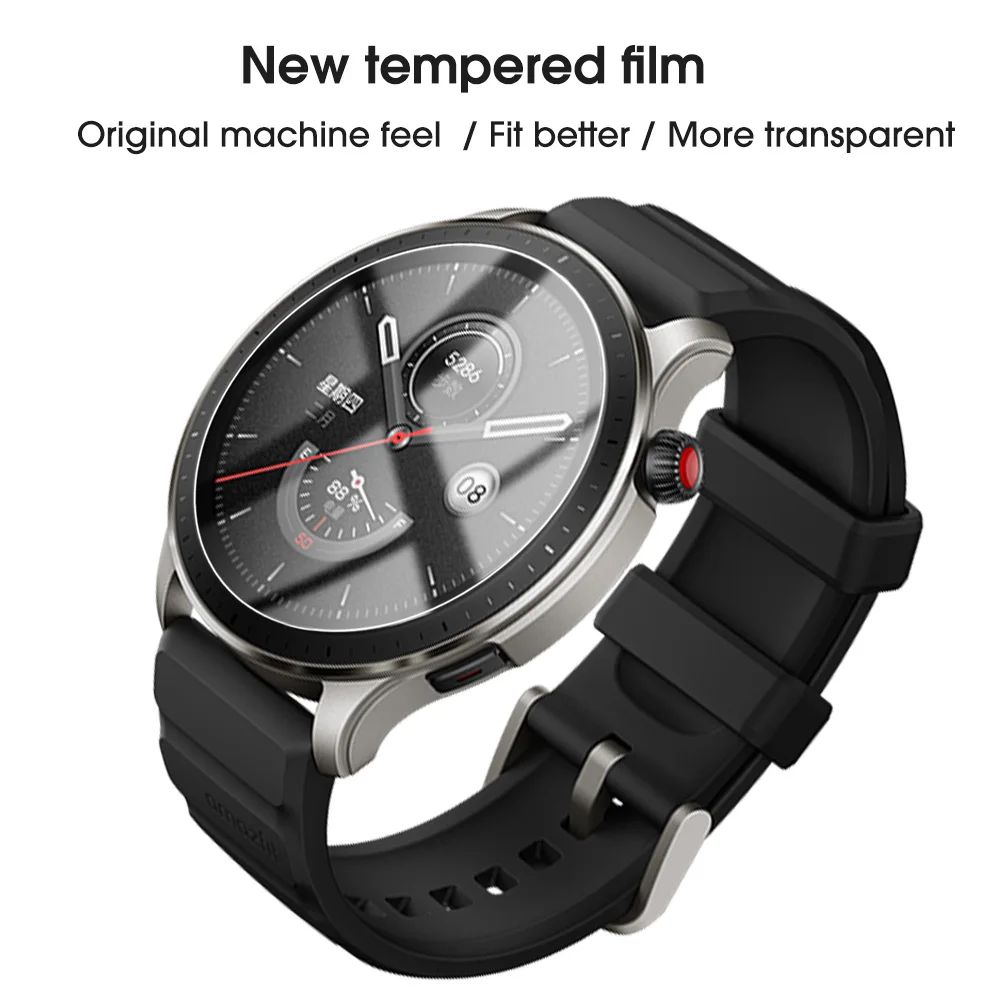 Tempered Glass Film For Amazfit GTR 4 Screen Protector Anti-scratch Shockproof HD Glass Protective Film For Huami Amazfit GTR 4