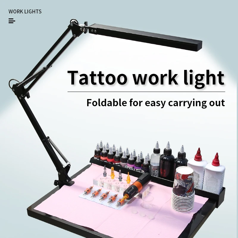 TAIDU Tattoo Adjustable angle Led Work Light 12W Steel with portable Tattoo Lighting clamp Led working lamp Tattoo Equipment