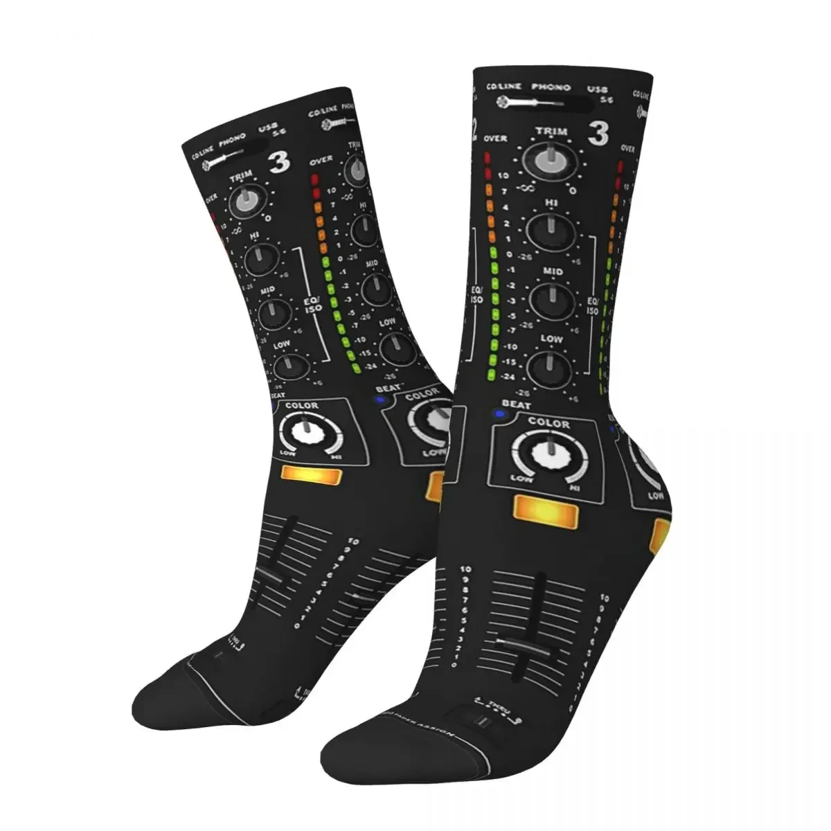 Audio Mixer Socks Harajuku High Quality Stockings All Season Long Socks Accessories for Unisex Birthday Present