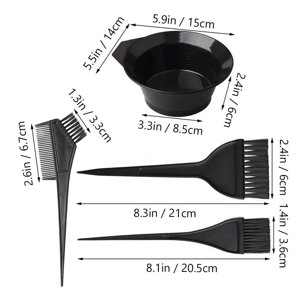 1Set DIY Hair Dye Tools Kit Hairdressing Accessories Bowl Comb Gloves Earmuffs No Mess Hair Coloring Set Salon Home Use - Image 6