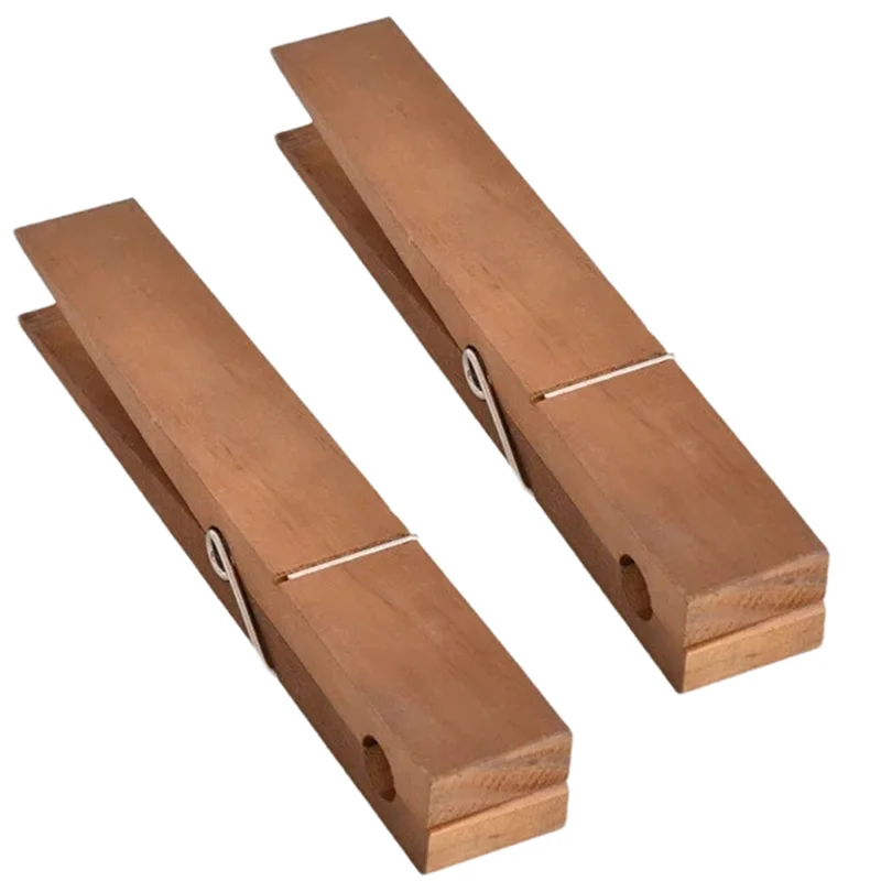 

A66Z Clothes Peg Bath Towel Holder Wall Mounted Non-Slip Wooden Towel Holder For Hanging Multipurpose Easy Installation