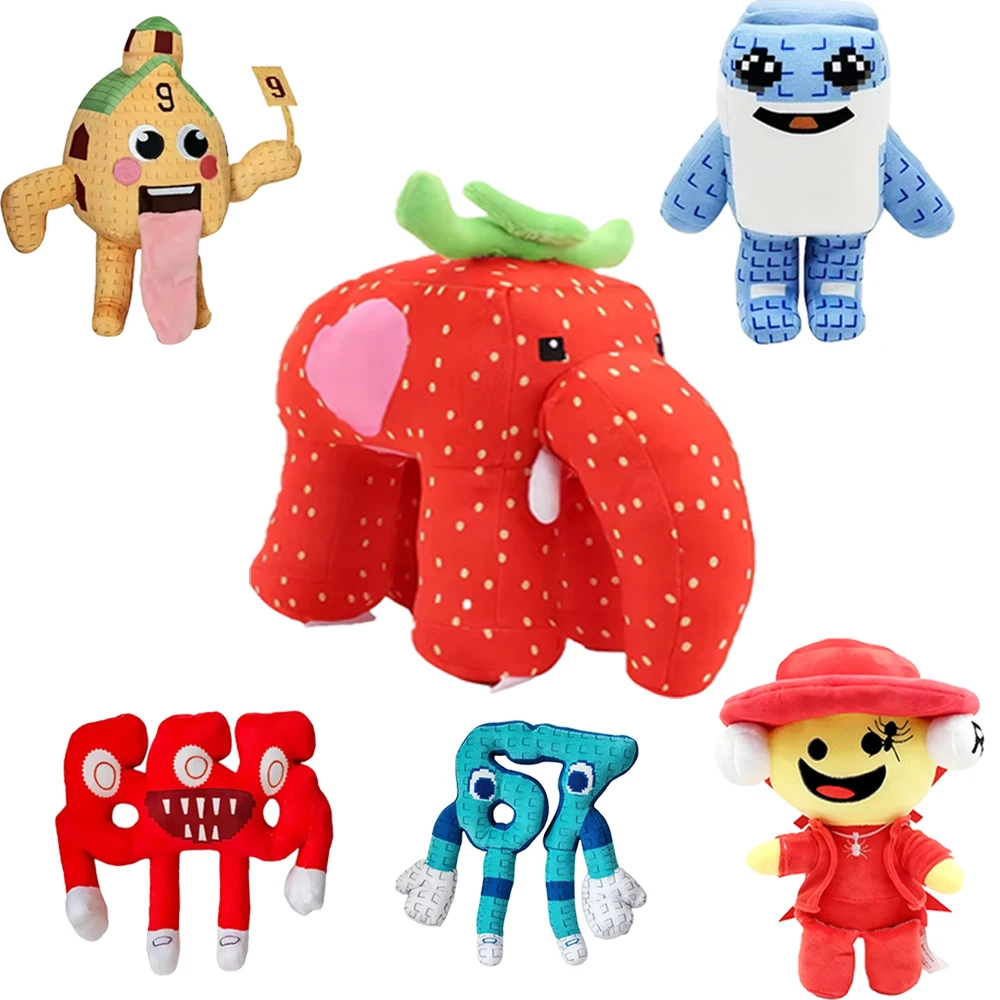 

Steal A Brainrot Sammy Jandel Plush - No.9 House/Strawberry Elephant, Soft Anime Peripheral Fans Birthday Gift