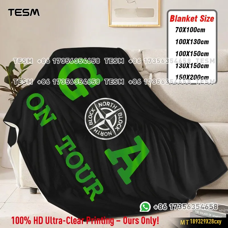 TESM Ultra-Soft Flannel Blanket All Seasons - Perfect as Kids Bedding Bed Cover Mattress Pad Summer Air-Conditioning Blanket