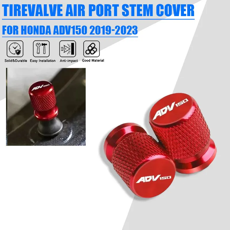 2 Pcs Motorcycle Accessories For Honda ADV150 ADV 150 2019 2020 2021 2022 Aluminum Alloy Tire Valve Air Port Stem Cover Caps