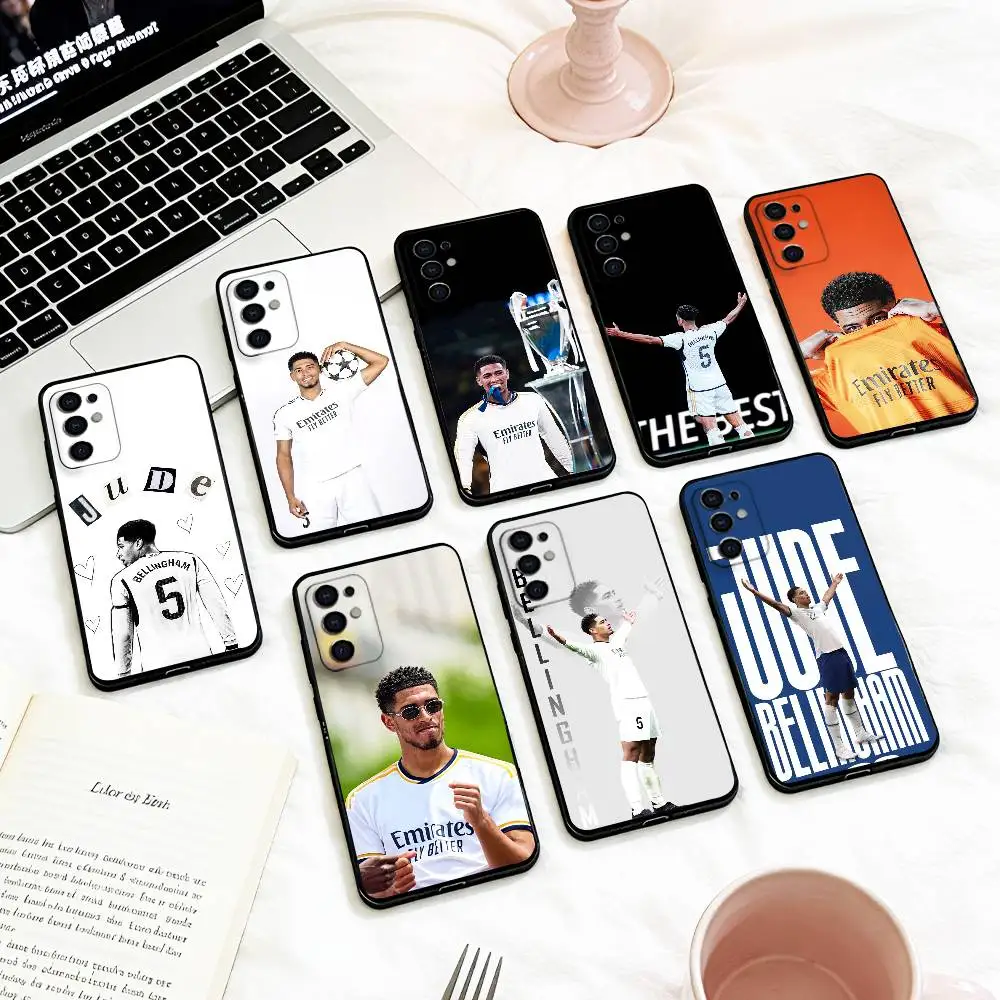 Midfield J-Jude B-Bellingham   Phone Case For Samsung S 25,24,23,22,30,21,10,9,Ultra,Plus,Lite,FE,4,5 G Soft Black Case