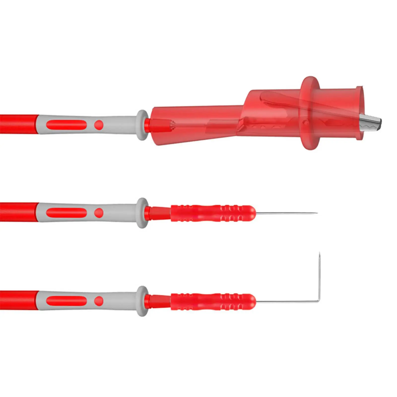 6x Alligator Clips Test Probe Pins Electrical Testing Multimeter Test Probes Multi Meter Tester Wire Tips Back Probe