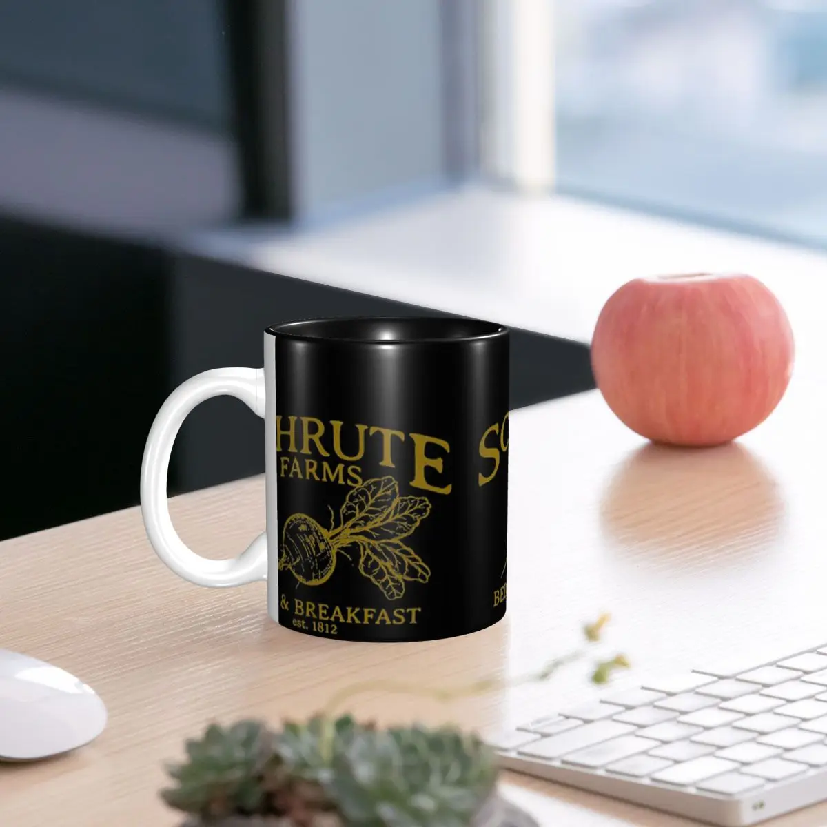 Taza The Office Schrute Farms, divertidas tazas de café de cerámica, tazas de té, taza de leche, regalos para amigos