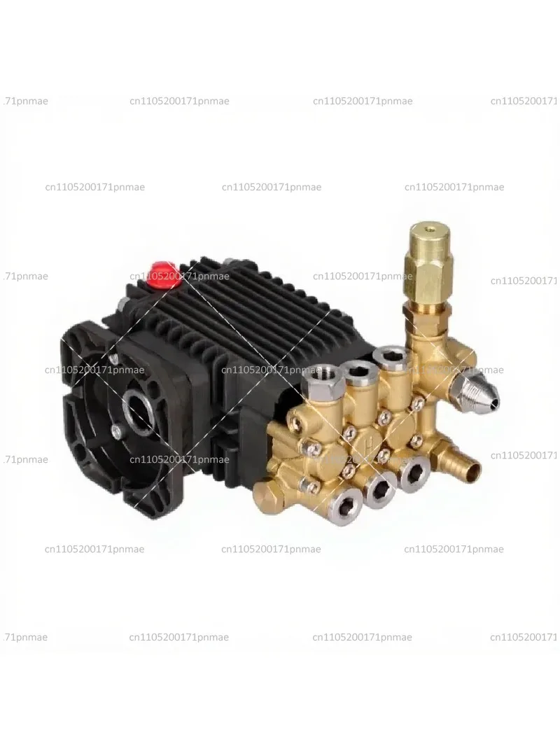 High Pressure Car Washer Pump Head Clear Plunger Small Flow Fog Spray Shut Off Valve