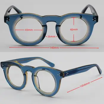 醋酸纖維近視眼鏡,光學鏡片,高品質眼鏡,男士醋酸纖維橢圓形眼鏡,度數0-25-50-75-100 8 最佳銷售 0.25度老花眼鏡 - №4