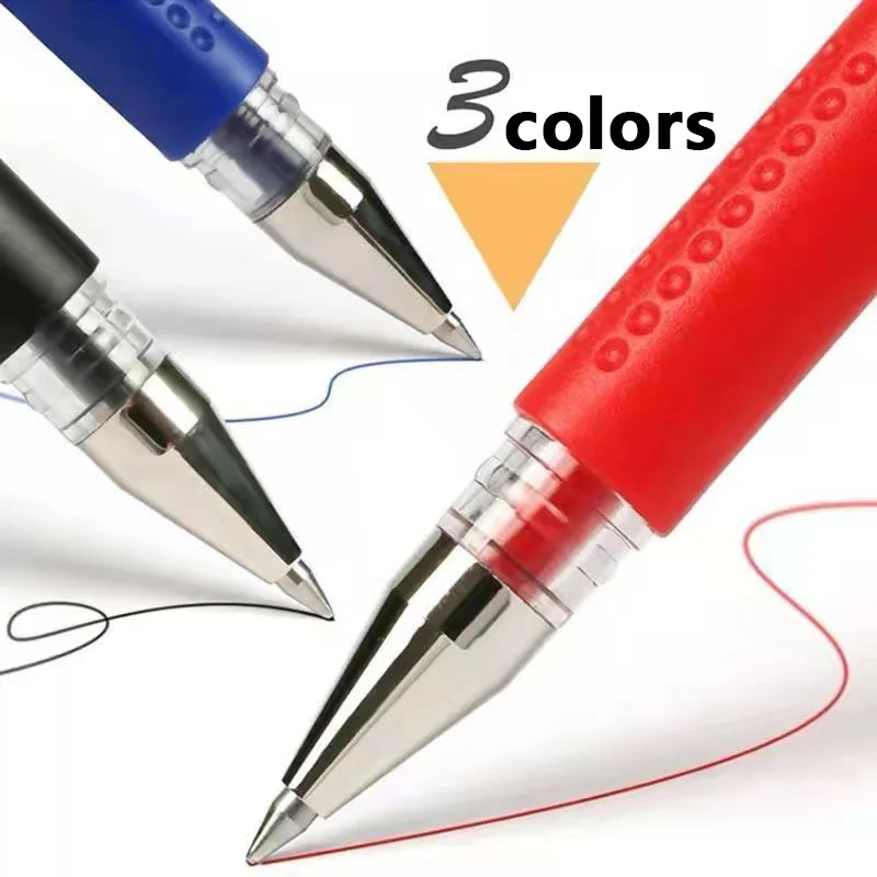 Gel pen Set Ballpoint Needle Tip Pen Set Black Blue Red Ink Bullet Tip 0.5 mm Journal Writing School Supplies Stationery