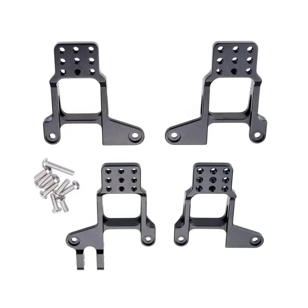 4PCS อลูมิเนียมด้านหน้าและด้านหลัง Shock Towers Mount สําหรับ 1/10 RC Crawler TRX-4 TRX4 8216 อะไหล่อัพเกรด