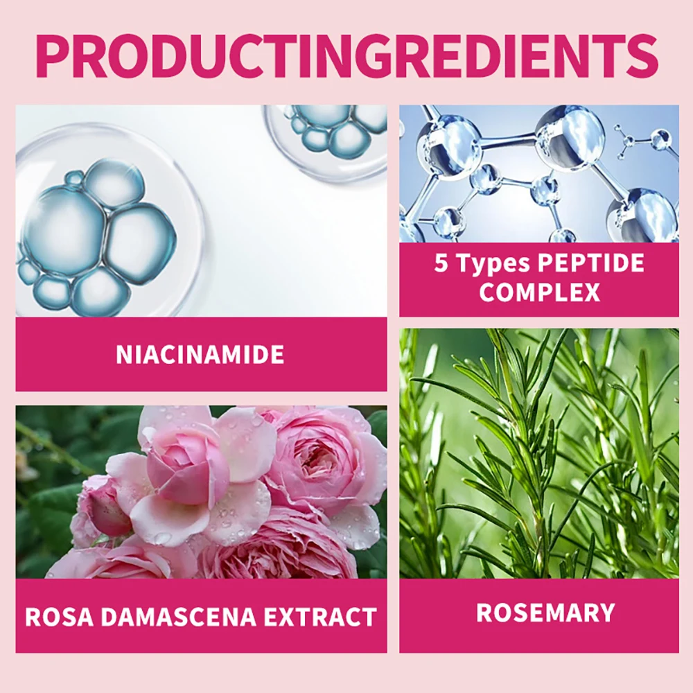 Pink Peptide Revitalize SkinFace Toner Gesichtstoner Feuchtigkeitsspendende Straffung Gesichtspflege Weichmachendes Wasser Beauty Tonic Hautpflege