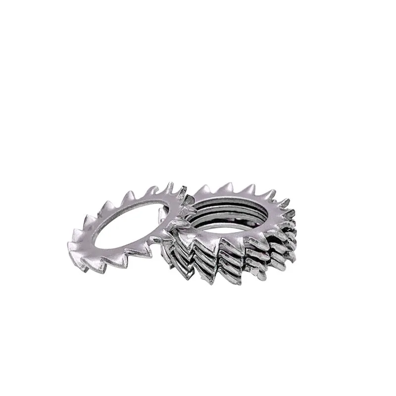 50/100X M2.5 M3 M4 M5 M6 M8 M10 M12 GB862.1 DIN6798A A2 304 Stainless Steel External Toothed Serrated Lock Washer Gasket