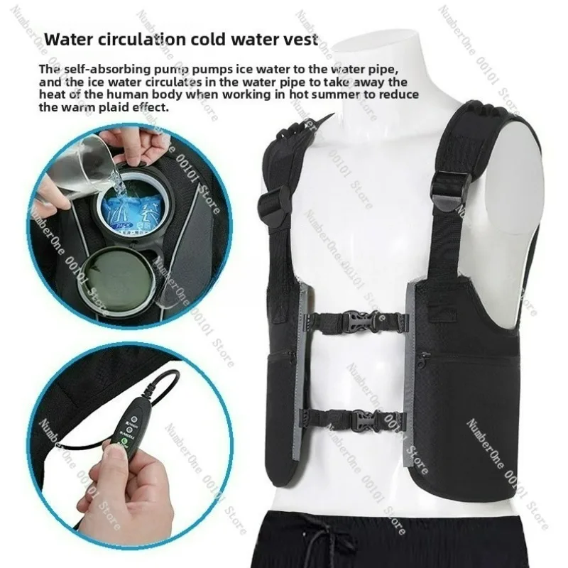 

Summer cooling clothing, vest, water circulation cooling vest, water-cooled clothing