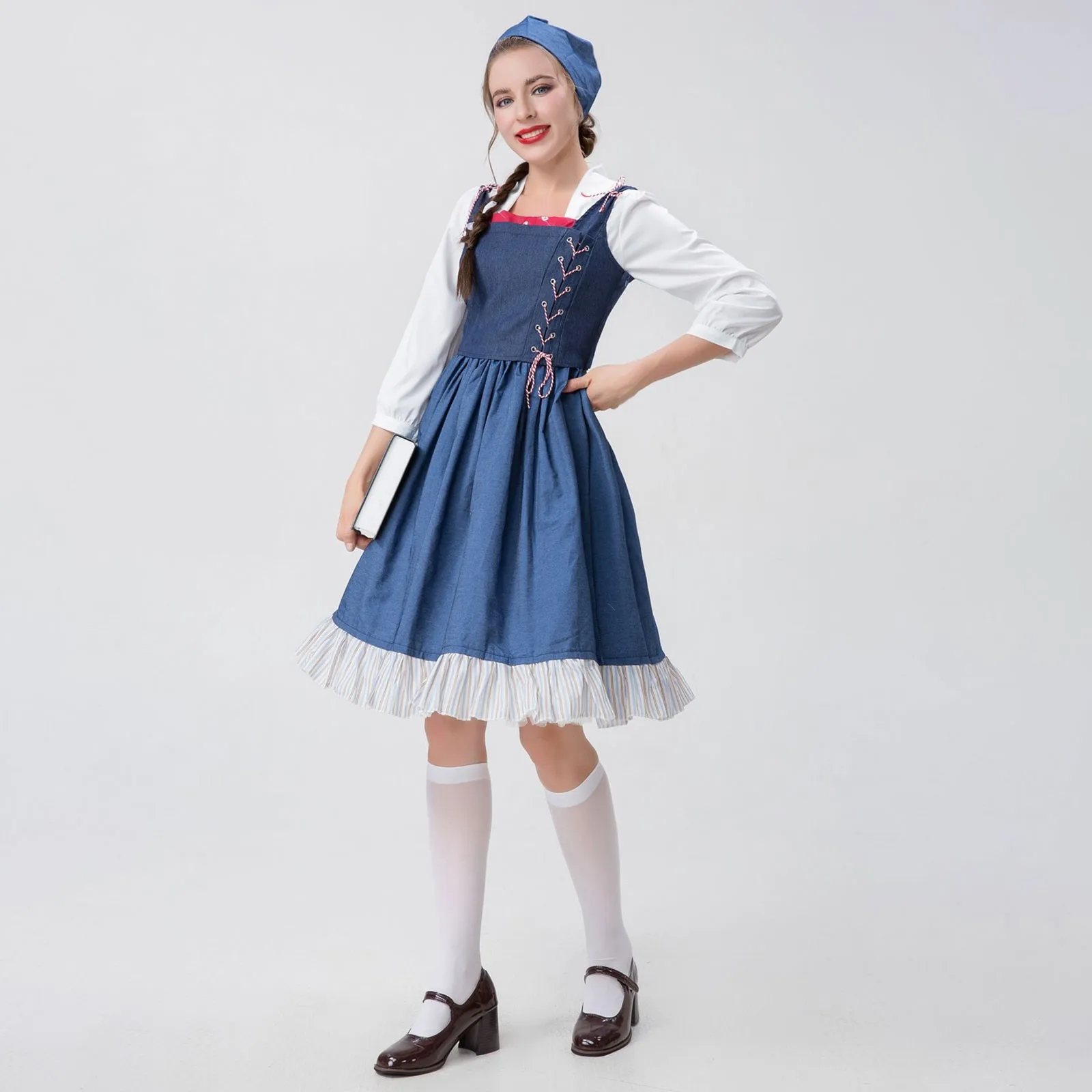 

Women Fashion Oktoberfest Dress Barmaid Dress Bavarian Traditional Ethnic Clothing Halloween Carnival Party Victorian Dresses