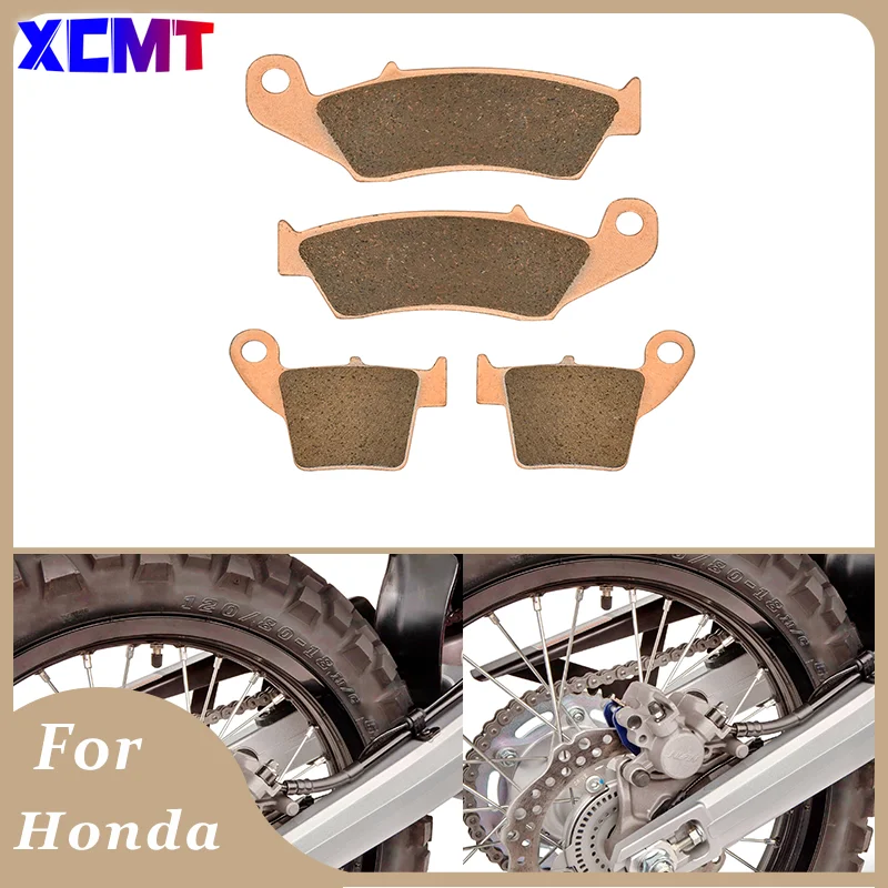 For HONDA CR125R CR150R CRF250R CRF450R CRF 125R 250R 450R 450 R 450RX 450L 230F 2002-2022 Motorcycle Front and Rear Brake Pads