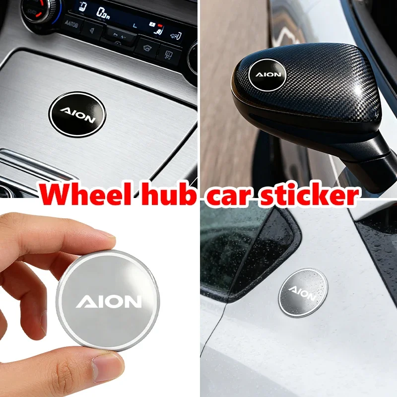 Car Wheel Center Hub Caps Badge Sticker Emblem Decals Accessories For GAC AION 2026 LX Plus UT‌ RT‌ S‌ Plus‌ Y‌ I60‌ N60‌ V SUV