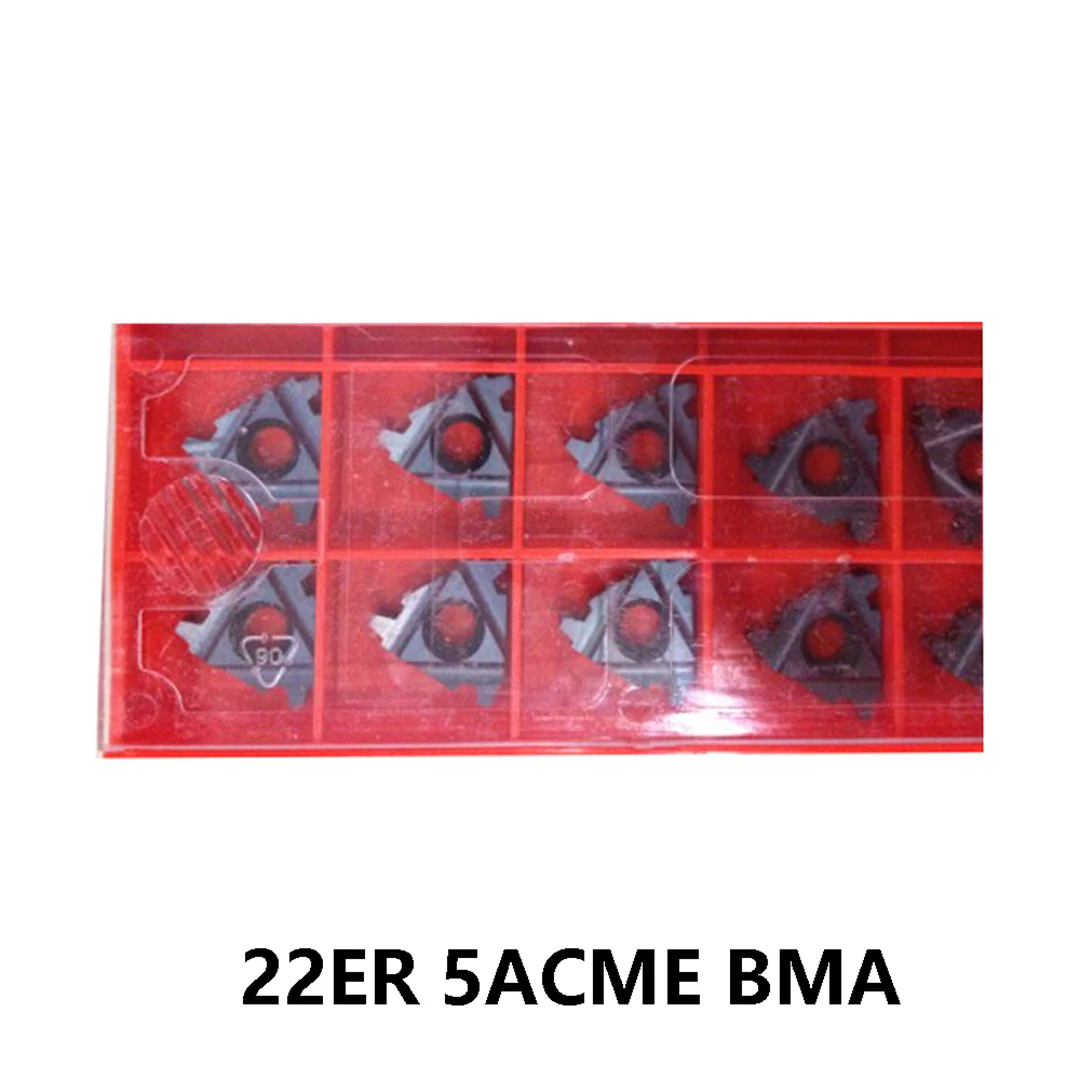 Carbide Inserts Original 16ER 22ER 22IR 27ER 27IR 5ACME 6ACME 4ACME ACME BMA Threading Turning Tools CNC Lathe Cutter Metal 10pc