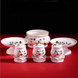 ceramics Fruit tray Censer Water supply cup Ancestral Hall Supplies Household Sacrifice Law Society Worship Buddha Offering