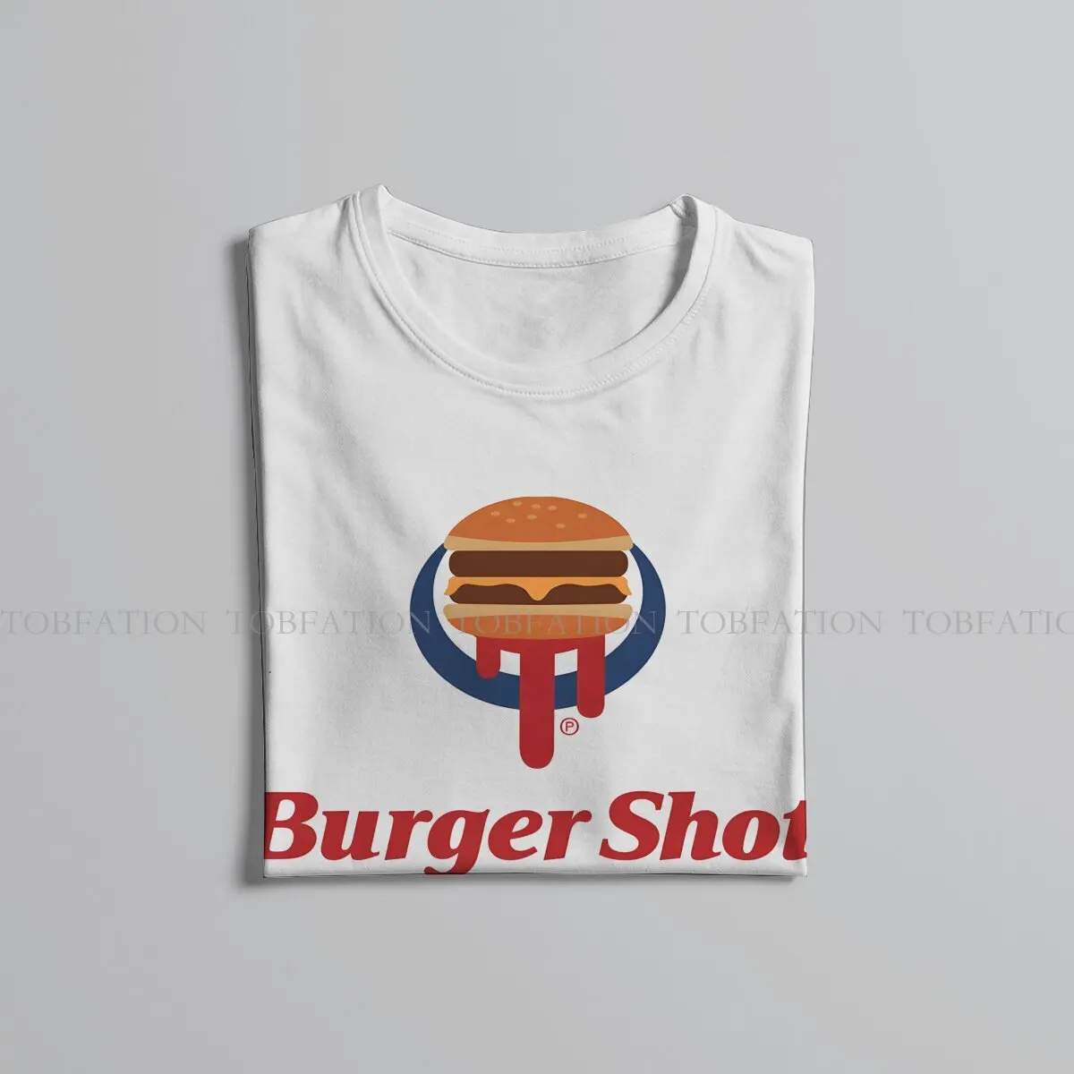 GTA Game Burger Shot 100% bawełniana koszulka Vintage Punk męski t-shirt z okrągłym dekoltem