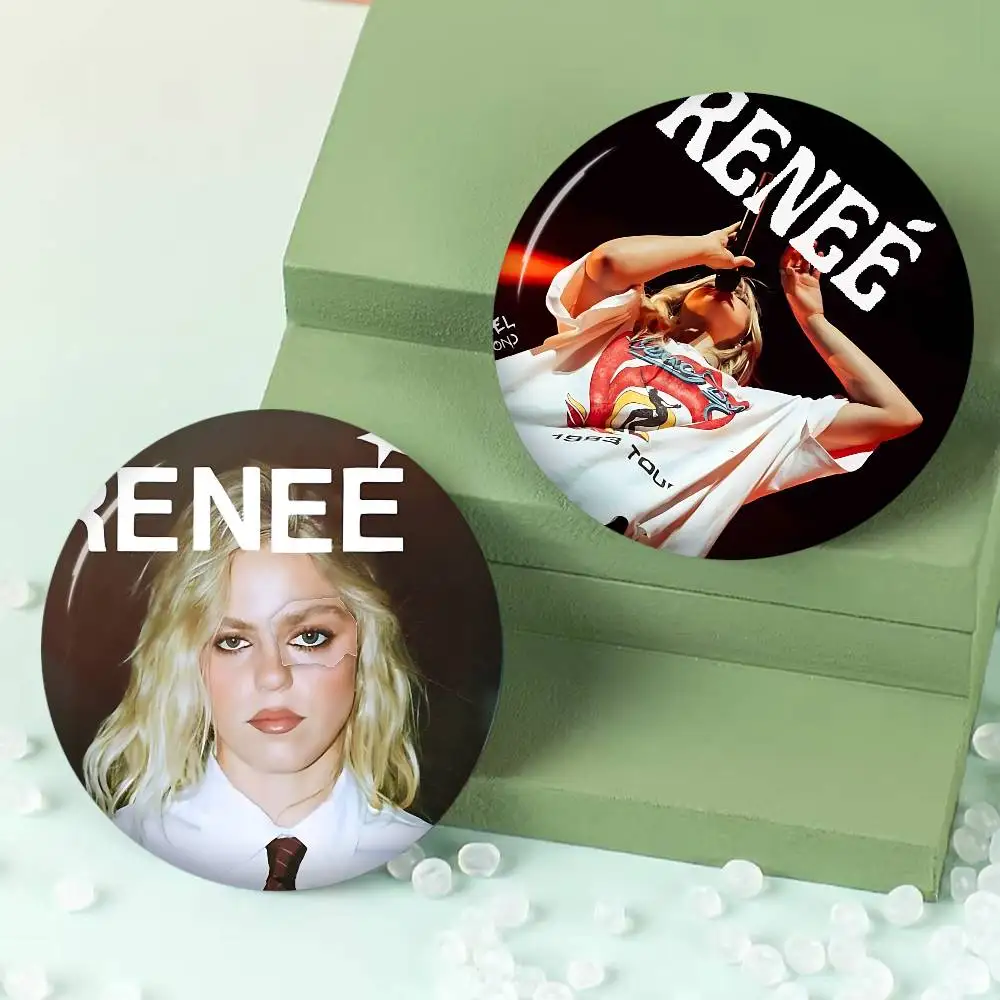 Pop Singer R-Renee Rapp Photo Brooches Creative Round Badge Gifts Pins 32/44/58mm