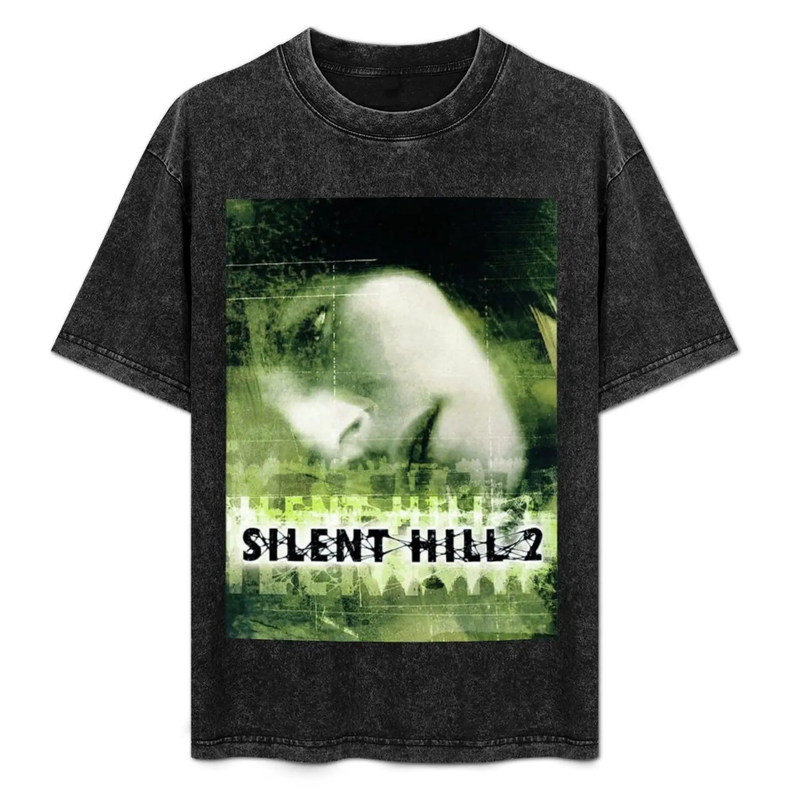 Camiseta Silence Hill Green, camiseta básica de algodón que no se encoge