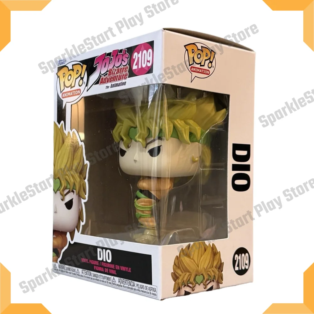 

Оригинальная виниловая фигурка Funko Pop JoJo's Bizarre Adventure Dio # Коллекционная фигурка аниме-персонажа 2109, лимитированная серия, подарок для фанатов JoJo