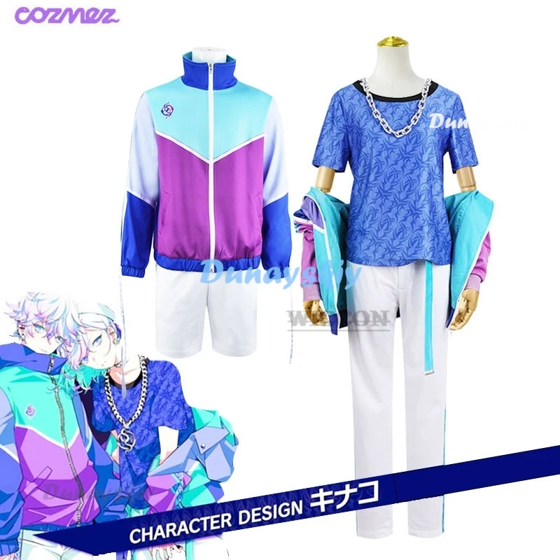 Anime Paradox Live Cozmez Cosplay Costume Kanata Yatonokami Nayuta Cosplay Uniform Jacket Wig Outfit Men Women Sports Track Suit