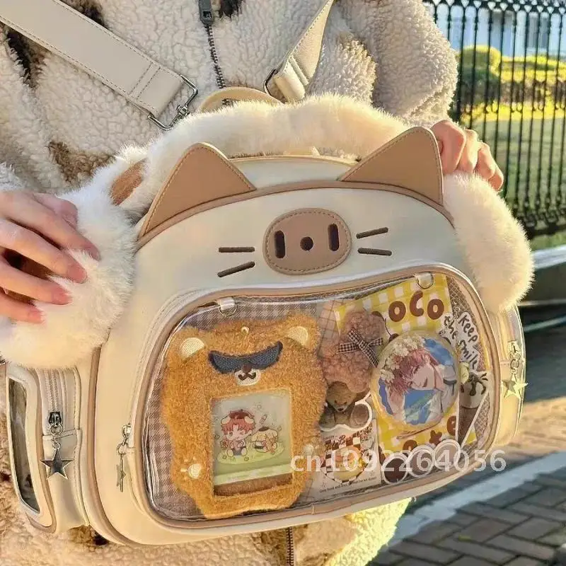 Girls Cute Ita Backpack Women Lolita Shoulder Bag Japanese Y2k Photocard Harajuku Fashion Kpop Women Style Backpacks Jk Bags