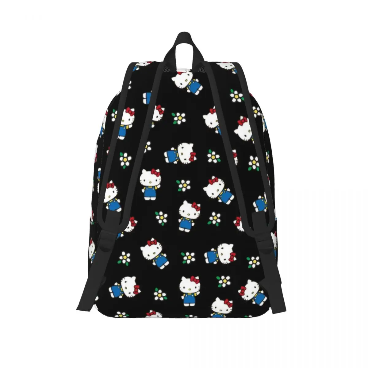 حقيبة ظهر هالو كيتي بنمط الرسوم المتحركة لطلاب المدارس الثانوية المتوسطة حقيبة كتب للمراهقين هدية يومية #3