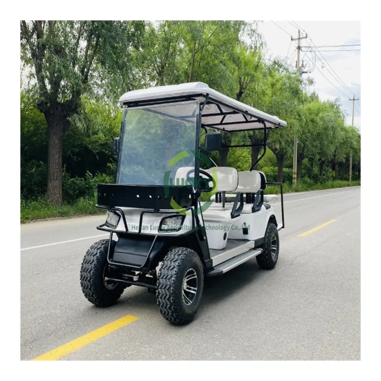 

New Product Sturdy Commercial Center 48V Mini Electric Body Kit Club Car Golf Cart With Umbrella And Trailer