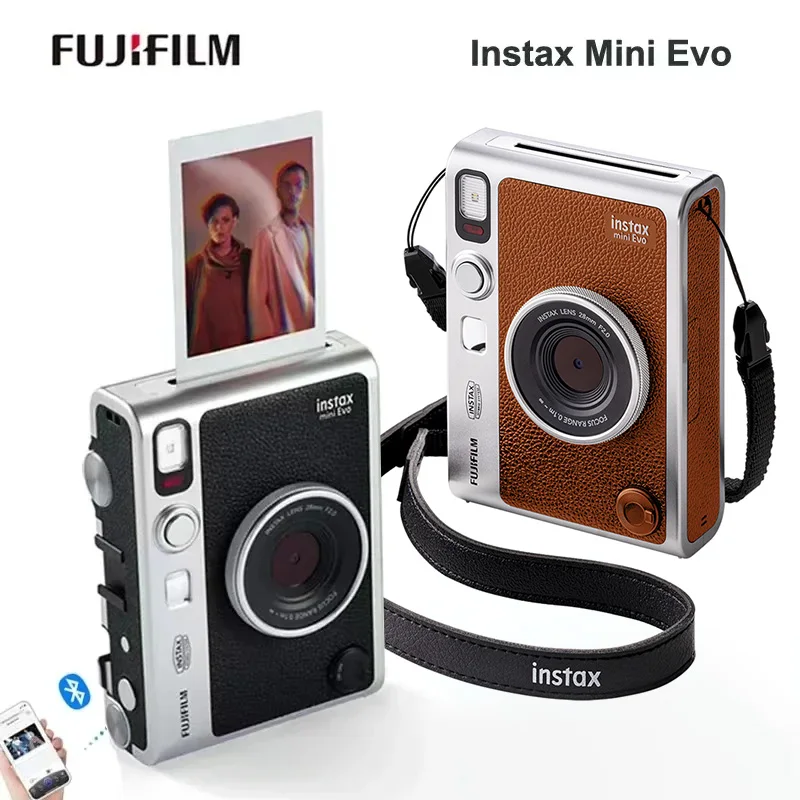 Original Fujifilm Instax Mini EVO 2-in-1 Instant Photo Camera and Printer with 2.7 inch LCD Screen 10 Lens and 10 Film Effects