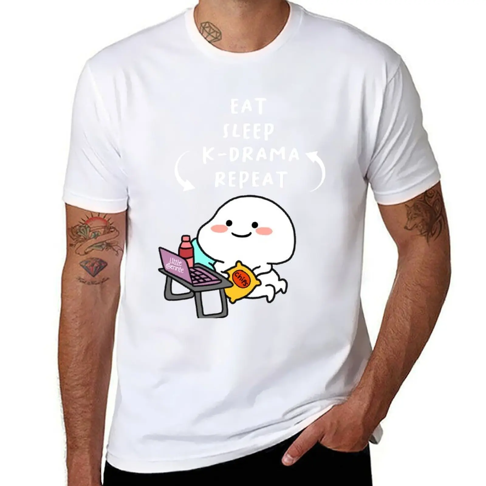 

Eat Sleep Kdrama Repeat - Funny Kdrama T-Shirt t shirt man designer man t shirt cotton T-Shirt