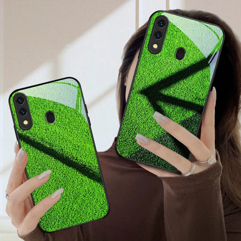 Vibrant football pattern For Samsung Galaxy A20 A20s 21s A22 A23 A24 A25 A26 A42 A90 A50 A55 52s A56 A70 A71 72 glass phone case