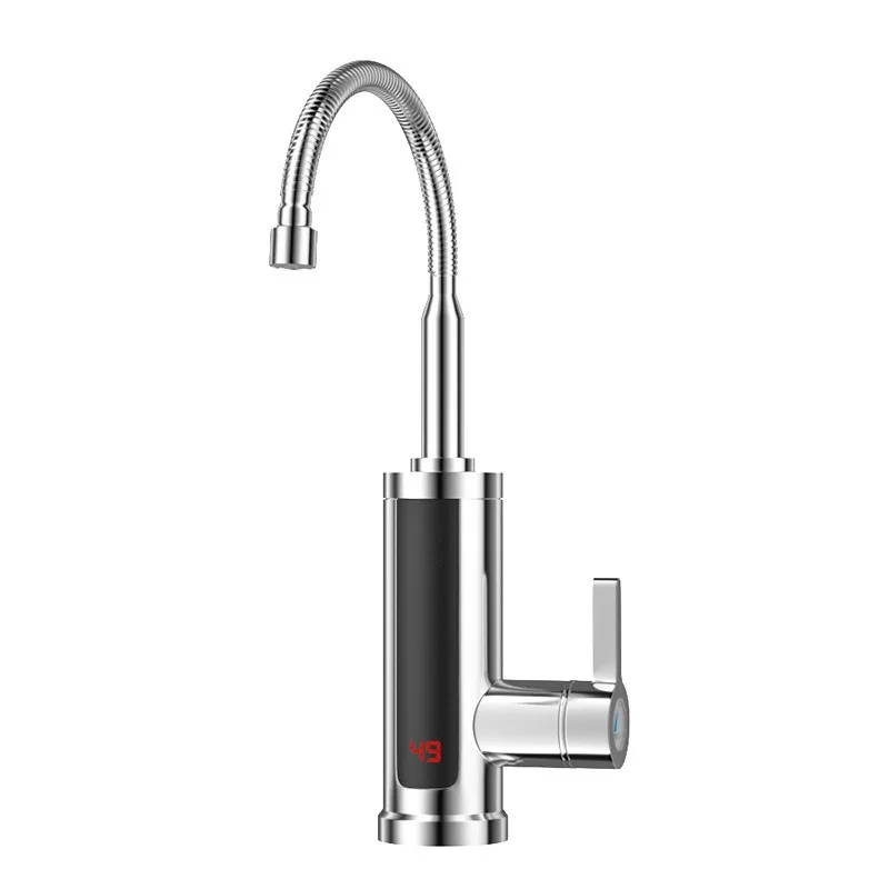Kitchen Faucets Electric Tap Kitchen Tap Instantaneous Water Heater Heatable 3KW Bathroom Kitchen Rotated 360° LCD