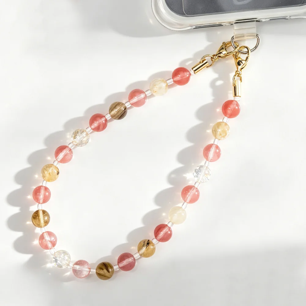 

KIKI Beaded Phone Lanyard Handmade Beaded Phone Charm Anti-Loss Lanyard Phone Accessories for Huawei Xiaomi iPhone Samsung