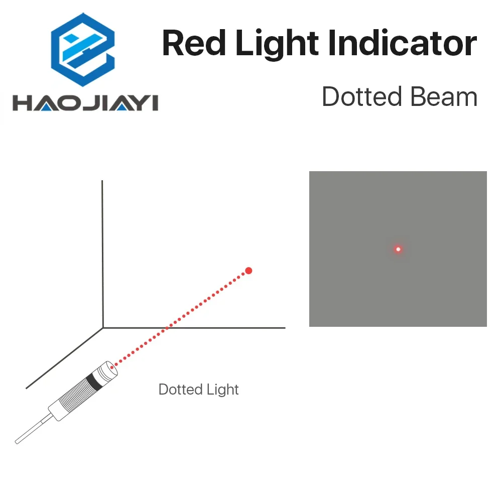 Red Dotted Beam Light  650nm 5V Infrared Adjustable Laser Module Locator + Adapter for Fiber Marking or Cutting Machine