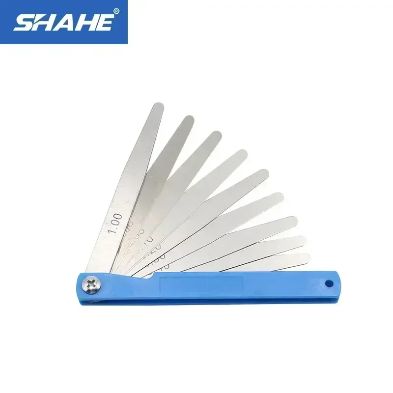 SHAHE 100 mm Length Metric Feeler Gauge 17 Blades Feeler Gauge 0.02-1.00 mm Measurement Instruments