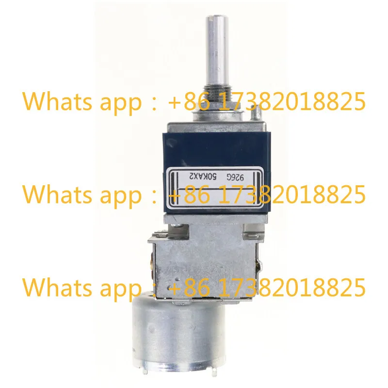 

RK27 type blue shell with motor, dual potentiometer A50K A100K A10K shank length 25MMF