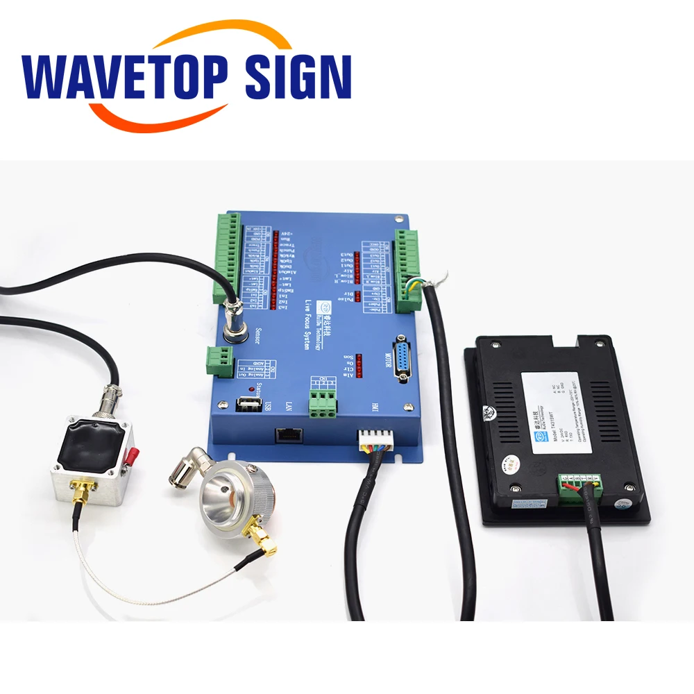 WaveTopSign CO2 レーザー コントローラー LFS-PM-T43 LFS-AM-T43 精度 ソフトウェアベースのオートフォーカス センサー システム（センサー アンプ付き）