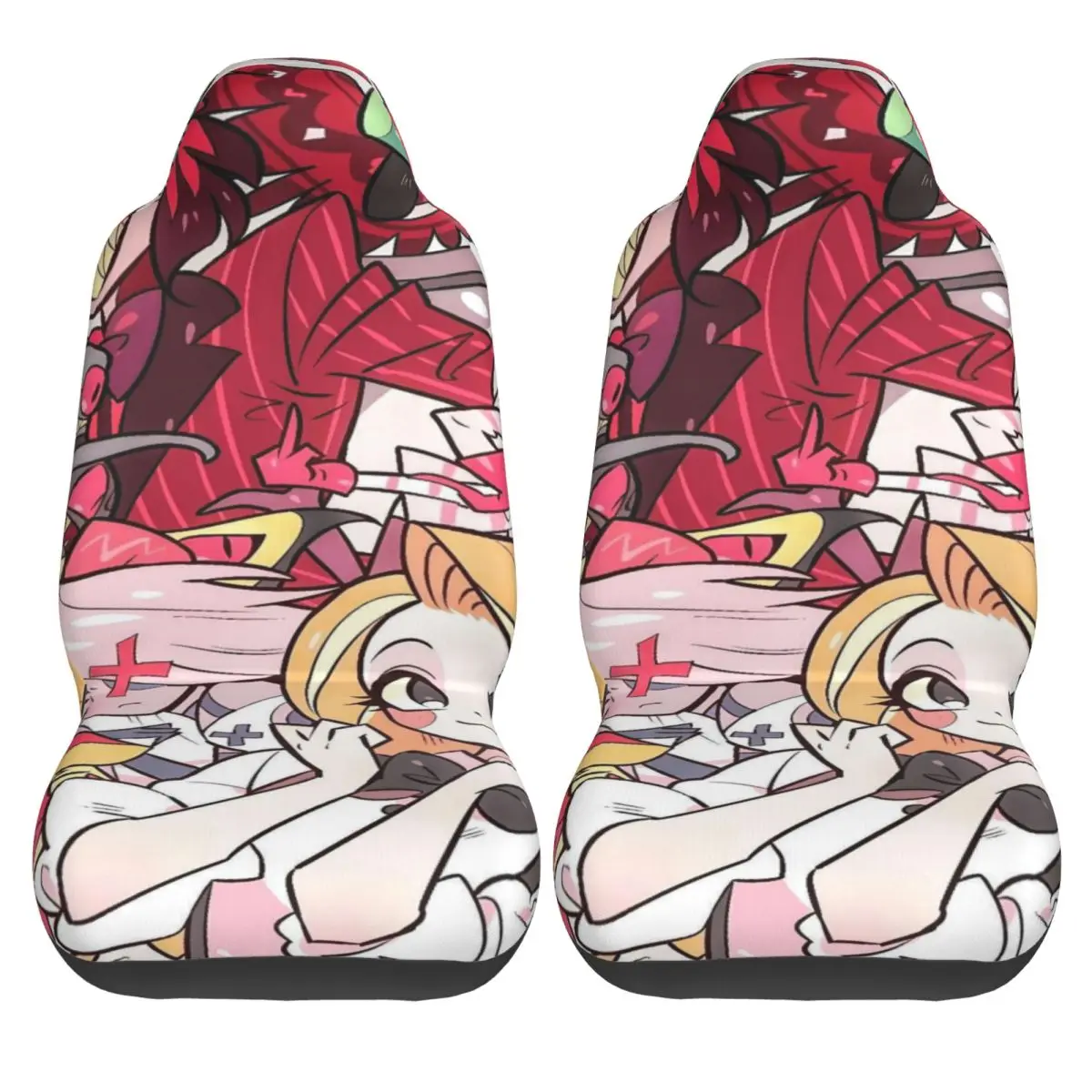 

Hazbin Hotels Car Seat Covers 2 Pcs Cheap Auto Seat Covers Winter Polyester Flexible Cover