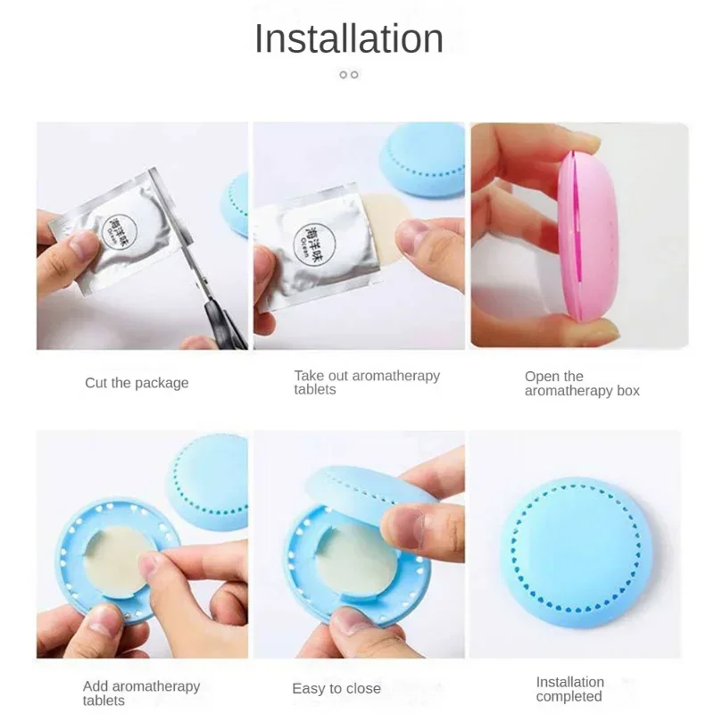 3pcs Fragrances for Home Fragrance Solid Air Freshener Toilet Aromatherapy Long-lasting Deodorant Bedroom Wardrobe Car Household