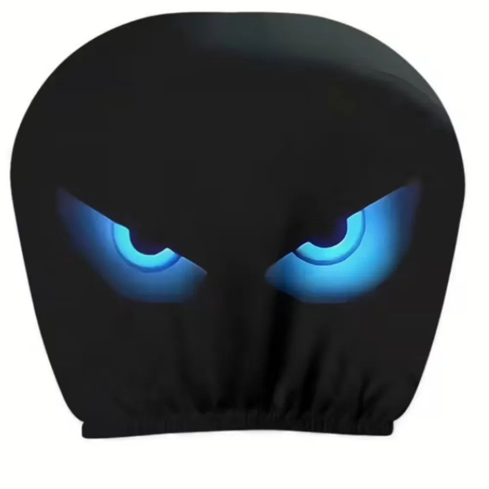 Cartoon Car Headrest Covers Funny Cool Decorations Car Pillowcase Washable Exaggerated Car Seat Headcover Car Interior
