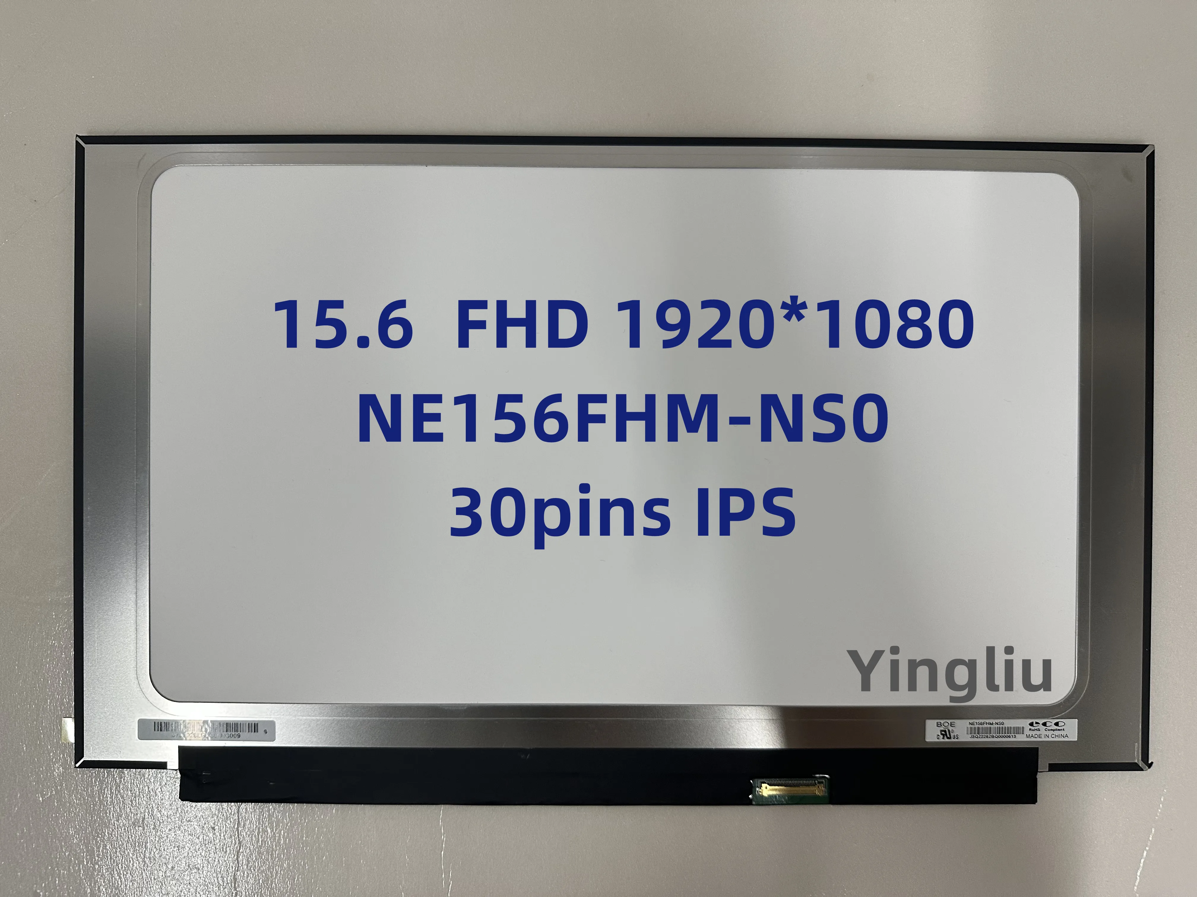 

New 15.6" FHD 1920x1080 LCD Screen NE156FHM-NS0 Fit NV156FHM-N61 N156HGA-EA3 NV156FHM-N48 B156HAN02.1 NT156FHM-N61 30PINS