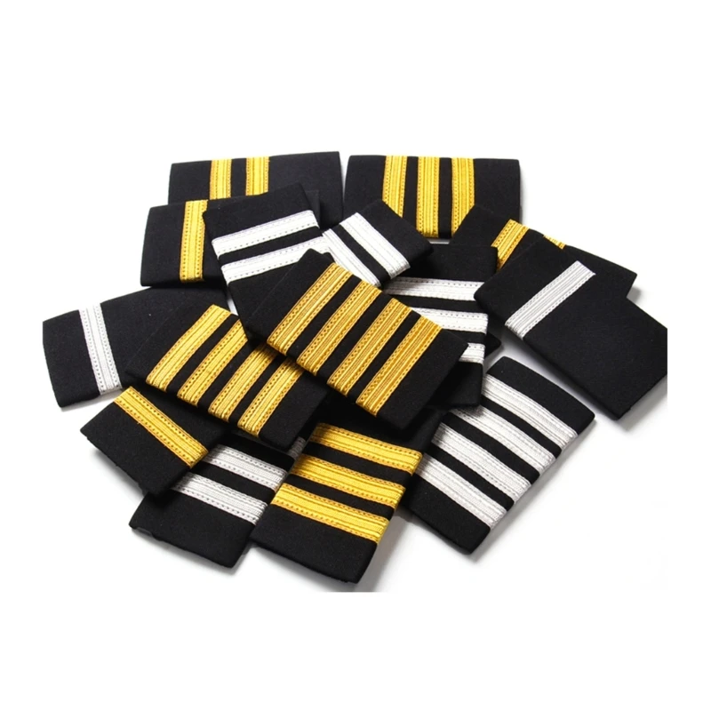 1pair Hand Embroidery Badge Shoulder Pad Epaulettes Brooch Militaries Epaulet for Clothing and Bags