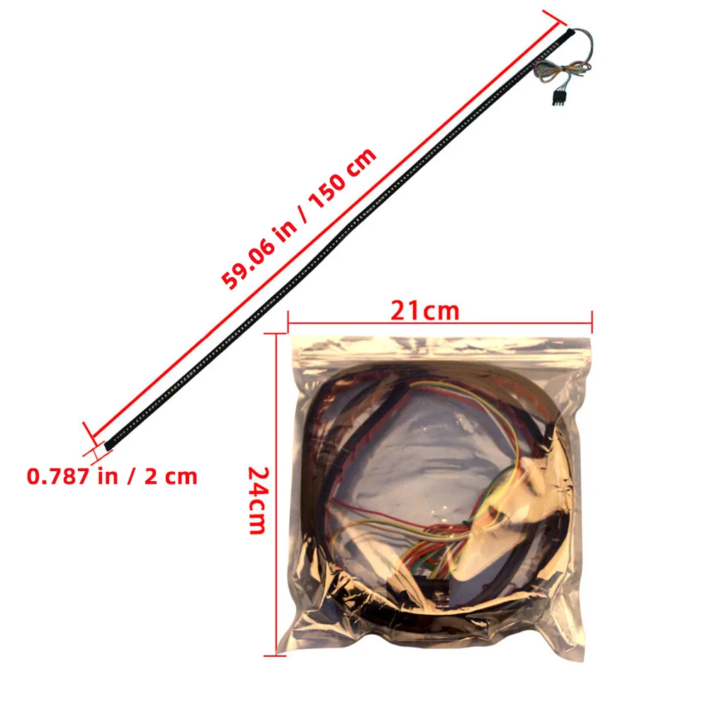 

Tail Bar Light Trailer Taillights Waterproof Rear Cargo Running Lamp LED Signal Lights Low Power Superior Brightness Night