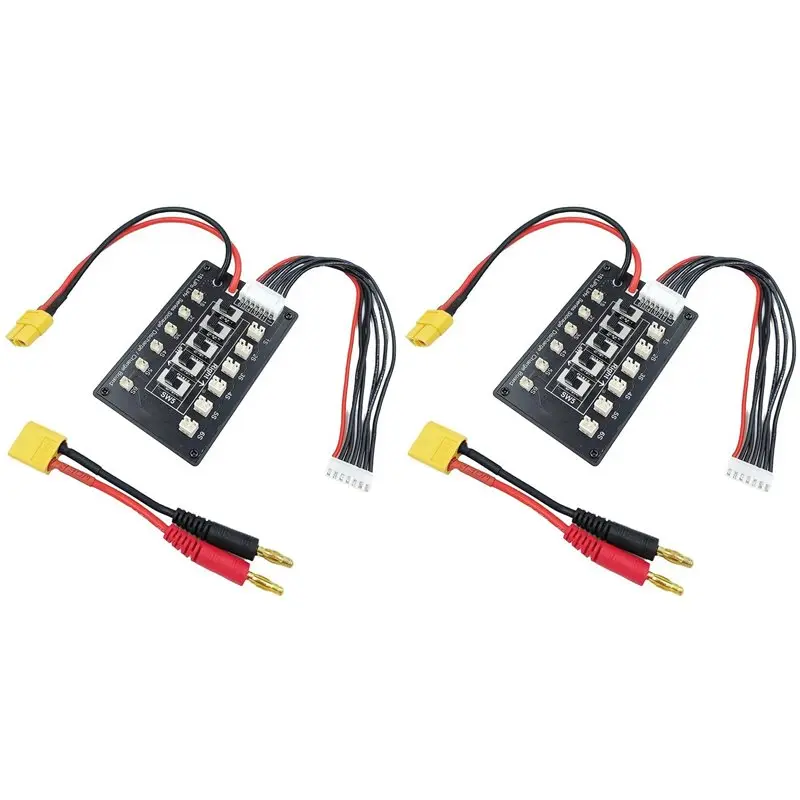 ABJF-2X 1S Lipo Lithium Battery Serial Charging Board Blade Inductrix Ultra Micro-JST-PH2.0