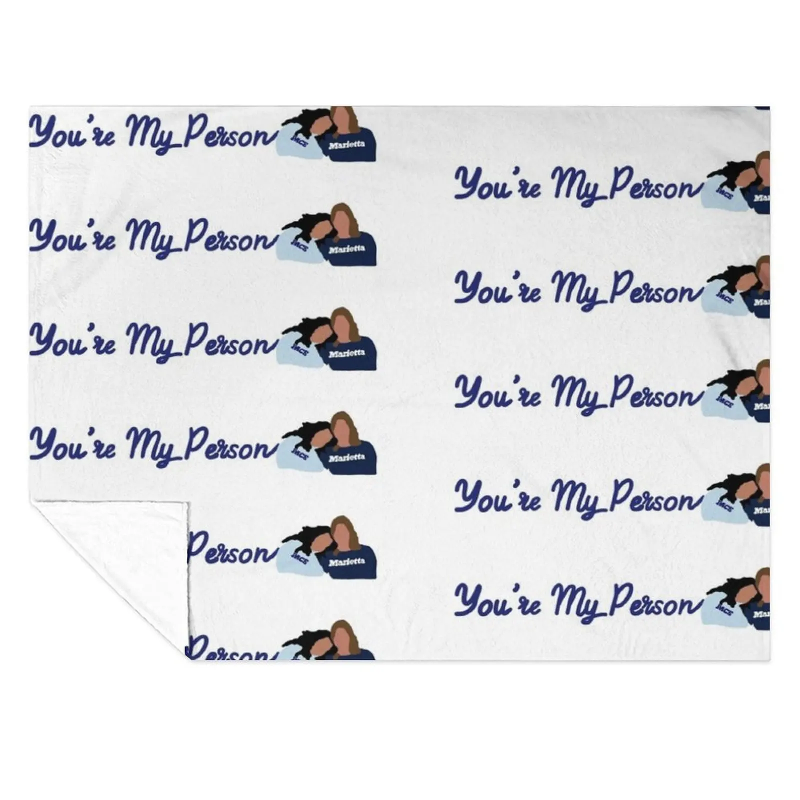 

You’re my person Throw Blanket bed plaid Picnic Retros Blankets