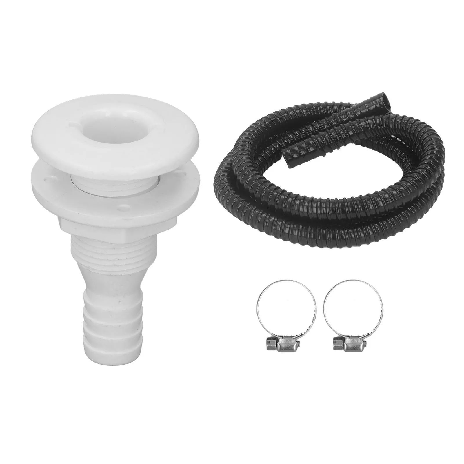 طقم تركيب مضخة نزح القارب 3/4 بوصة خرطوم 6.7 قدم مضاد للتسرب لمضخات الآسن مع مخرج 3/4 بوصة أسود #1
